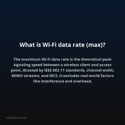 What is Wi-Fi data rate (max)?