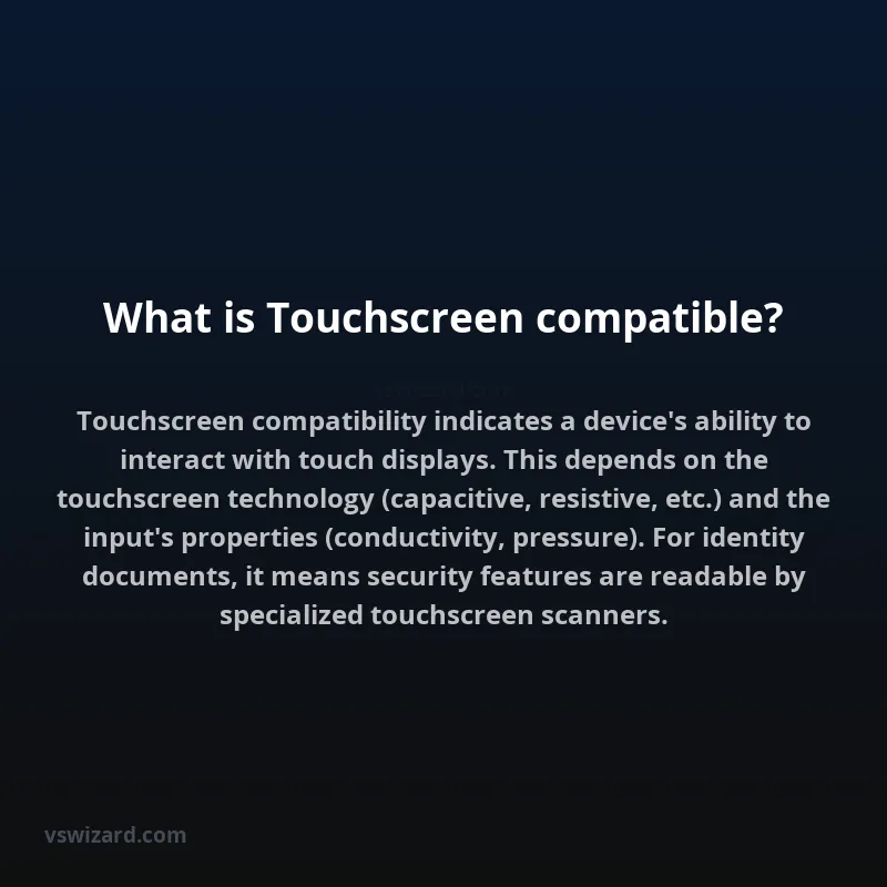 What is Touchscreen compatible?