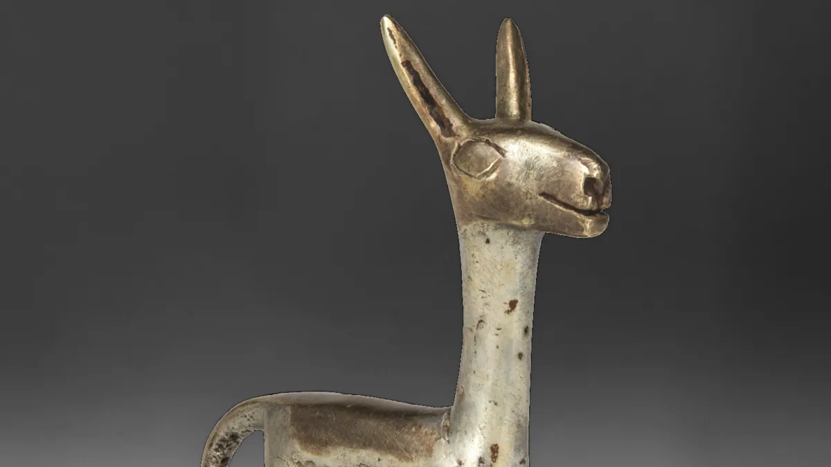 Ancient Inca Silver Llama Effigy: A Glimpse into Sacred Rituals and Daily Life