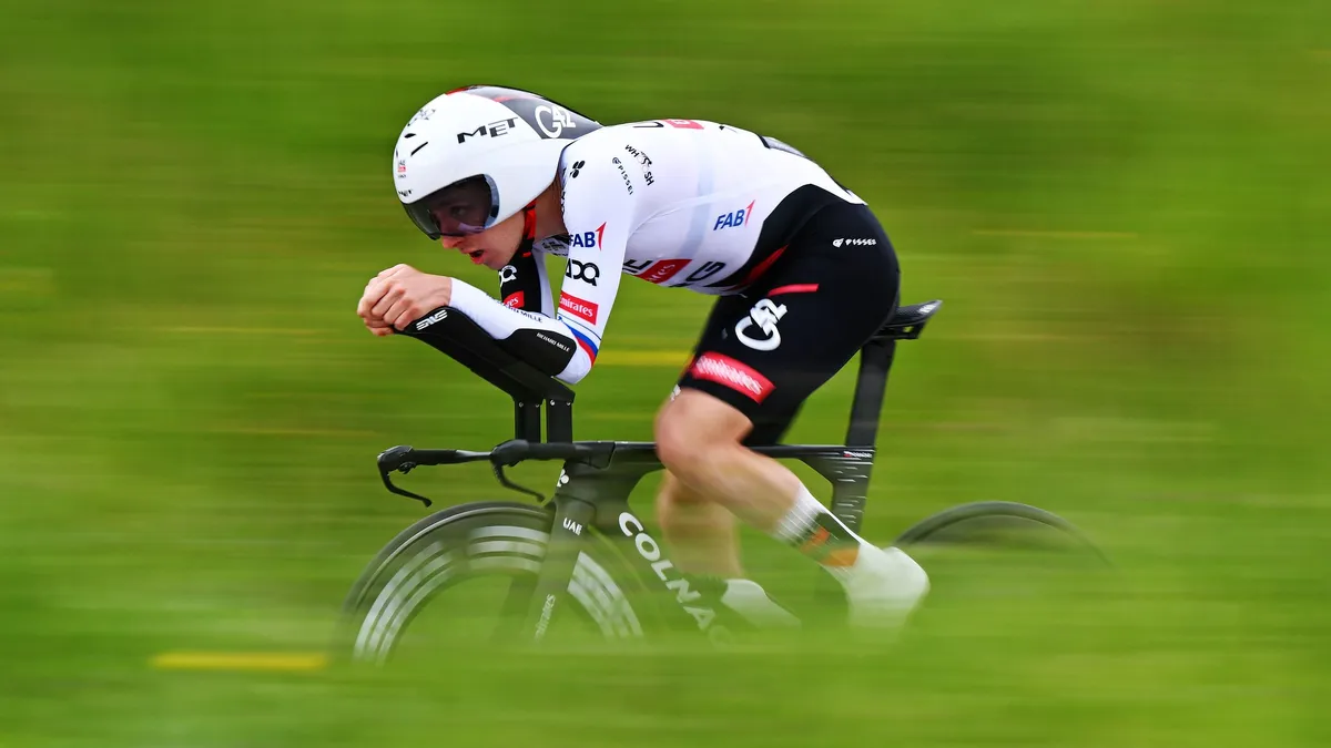 Tadej Pogačar Debuts Lighter Prototype Colnago TT2 Time Trial Bike at Tour de Romandie