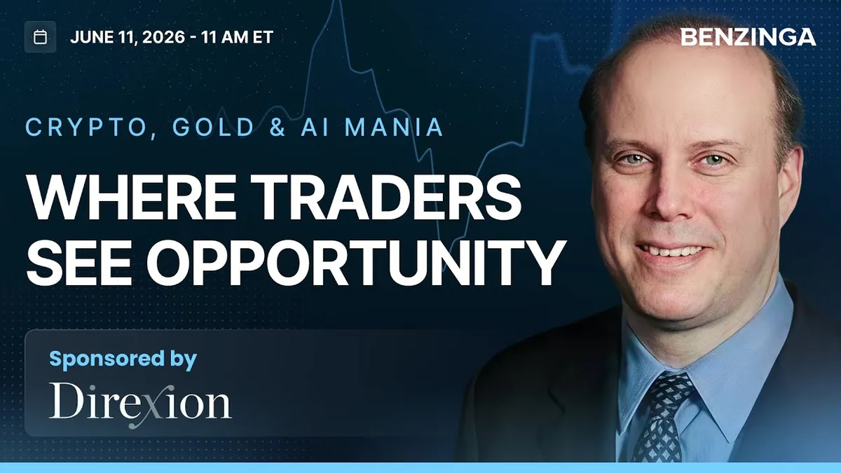 Direxion and Benzinga to Host Webinar on 2026 Market Themes: Gold, Crypto, and Tech