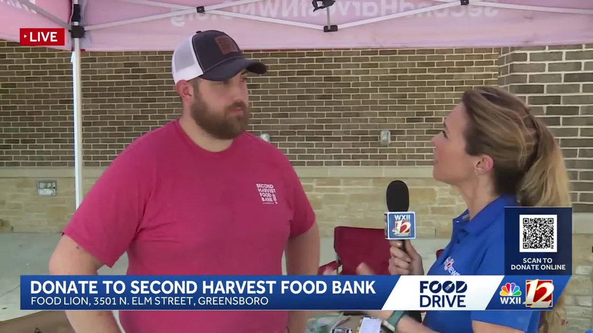 Second Harvest Food Bank and WXII's Christine Cruz Highlight Food Drive Efforts