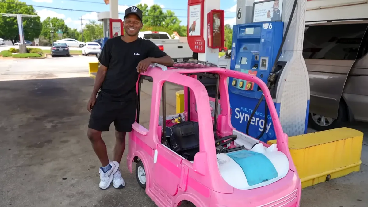 DIY Enthusiast Adapts Barbie Camper for Commuting Amidst Soaring Gas Prices