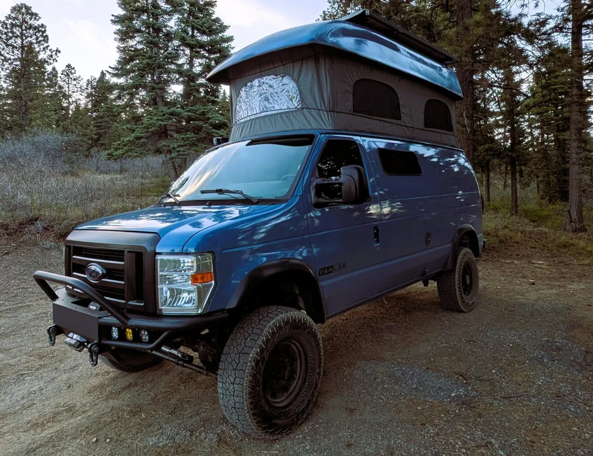 Custom 2011 Ford E-350 Quigley 4x4 Conversion Blends Utility with Adventure Van Lifestyle