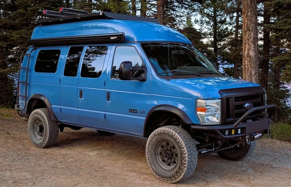Custom 2011 Ford E-350 Quigley 4x4 Conversion Blends Utility with Adventure Van Lifestyle