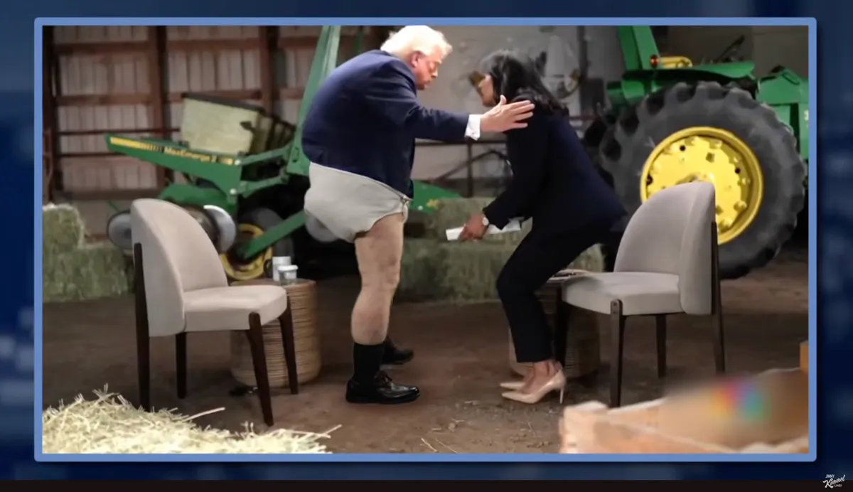 Jimmy Kimmel Mocks Trump's Interview Walkout with Diaper Skit; White House Responds