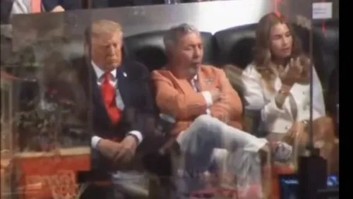 Donald Trump Appears to Fall Asleep During NBA Finals Game