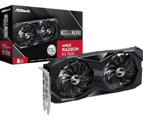 Image ASRock RX 7600 Challenger 8GB OC Graphics Card