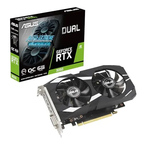 Image ASUS Dual RTX 3050 6GB OC Gaming GPU