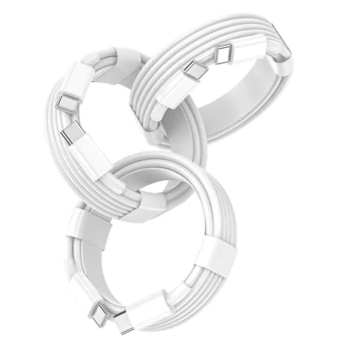 Image FEEL2NICE USB C Cable 3-Pack 6FT 60W