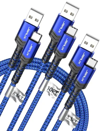 Image JSAUX USB C Cable 3-Pack Blue