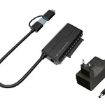 Conceptronic ABBY21B USB 3.0 to SATA Adapter with Power Supply