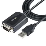StarTech.com 1m (3ft) USB to Serial Cable with COM Port Retention