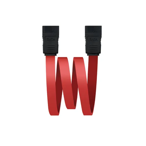 Image Nanocable SATA Cable 1m, Black/Red, 10.18.0102
