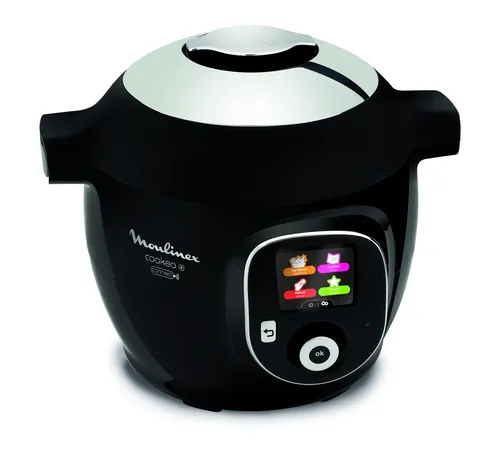 Moulinex CE8558 Multicooker & Pressure Cooker, 6L, 1600W, Black/Chrome