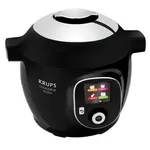 Krups CZ7158 Multicooker & Pressure Cooker, 6L, 1600W, Black/Chrome