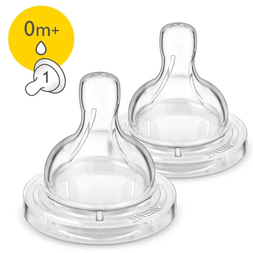 Image Philips AVENT Anti-Colic Newborn Teats, 0m+, 2-Pack