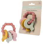 Rubo Toys Little Dutch Silicone Teether Keychain, Pink