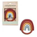 Rubo Toys Silicone Teething Ring, Rainbow