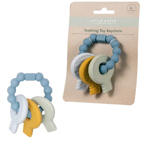 Compare Rubo Toys Little Dutch Silicone Teether Keychain, Blue with Rubo Toys Little Dutch Silicone Teether Keychain, Pink