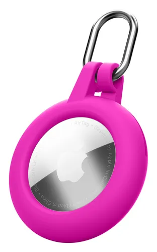 Compare Cellularline Soft Shell Silicone Case for AirTag/Tracy Tag with Integrated Ring with iDeal of Sweden Silicone AirTag Holder, White