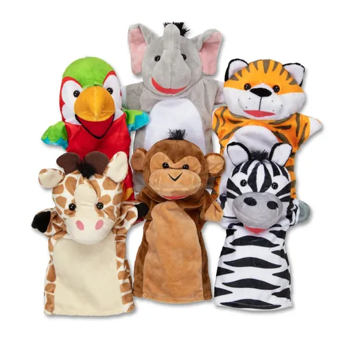 Compare Melissa & Doug Palace Pals Hand Puppets with Melissa & Doug Safari Buddies Hand Puppets