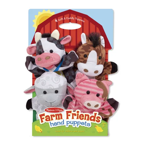 Compare ANDREU Toys 12 Character Puppets Set with Melissa & Doug Hand Puppet Set 9080