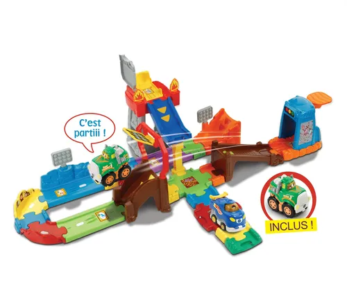 Compare Fisher-Price HJK40 with VTech Tut Tut Bolides 80-503705
