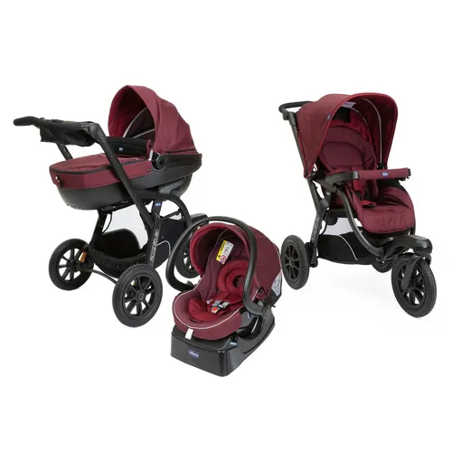 Compare Accombe Convertible 2-in-1 Baby Stroller with Chicco Activ3 Top Trio Travel System