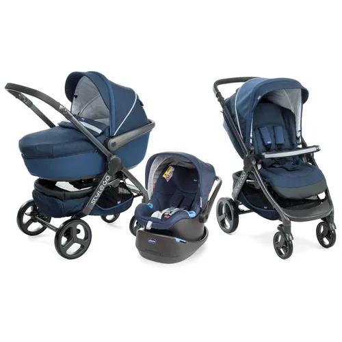 Compare Chicco StyleGo Trio Travel System with Lortsybab 2-in-1 Reversible Baby Stroller Beige
