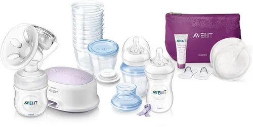 Compare Paruu P16 Wearable Breast Pump Nude 2-Pack with Philips AVENT Breastfeeding Support Kit SCD292/00