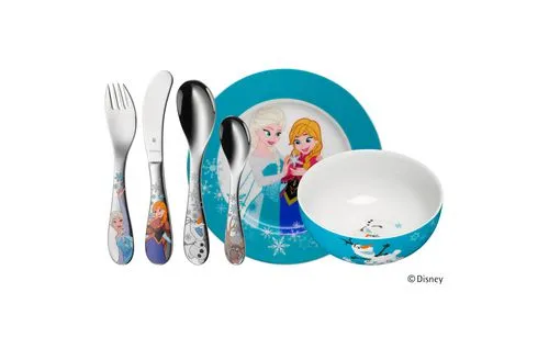 Image WMF 12.8600.9009 toddler cutlery Toddler cutlery set Blue, Multicolour Porcelain, Stainless steel