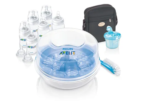 Compare Philips AVENT Bottle Feeding Essentials SCD283/00 with Philips AVENT SCD371/01 Newborn Feeding Set