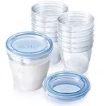 Philips AVENT VIA Baby Food Storage Refill Cups SCF616/05