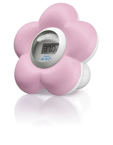 Image Philips AVENT Pink flower Baby Bath and Room Thermometer