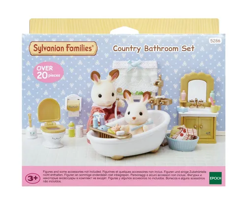 Compare Sylvanian Families Country Bathroom Set with Sylvanian Families Family Campervan