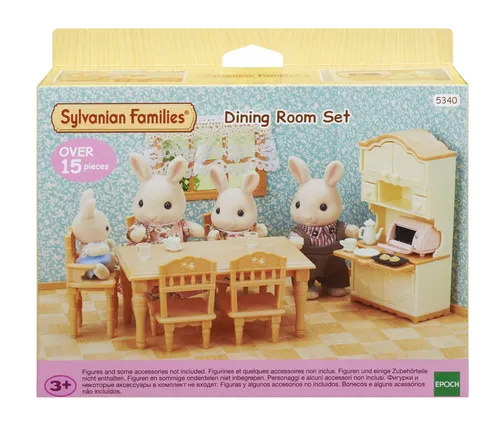 Compare Sylvanian Families Dining Room Set with Sylvanian Families Family Campervan