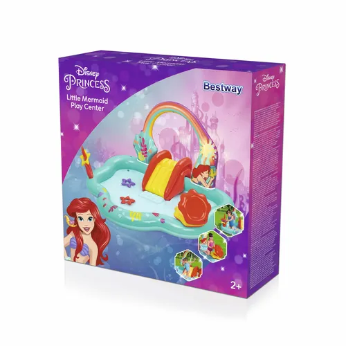 Image Bestway Disney Little Mermaid Inflatable Play Center 2.21m x 1.93m x 1.17m