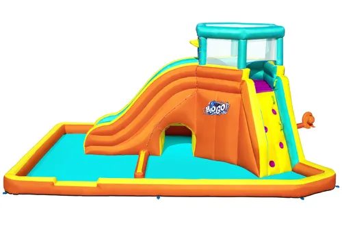 Compare Bestway H2OGO! Tidal Tower Inflatable Mega Water Park 5.65m x 3.73m x 2.65m with Bestway H2OGO!® Splash Course™ Kids Inflatable Mega Water Park 2.65m
