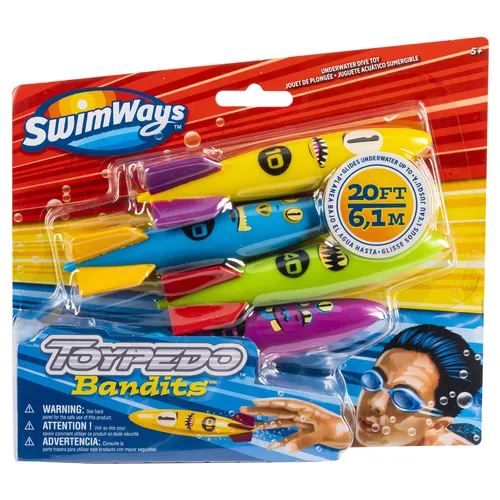 Compare SportX Diving Sticks, 6 pcs with SwimWays Toypedo Bandits Pool Toy