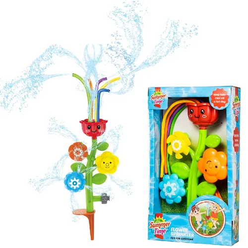 Compare Bestway Cactus Oasis Inflatable Sprinkler 74 cm x 56 cm x 1.04 m with Summertime Flower Sprinkler