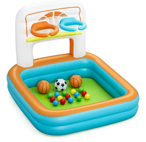 Compare Bestway Kick 'N Swish 3-in-1 Inflatable Ball Pit (18 Balls) with Bestway Sports Car Ball Pit
