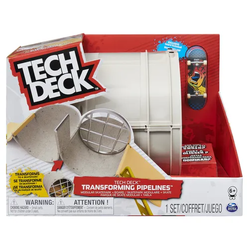 Compare Rhombus 2x Ring Grip, 75 Pack, 30m Cord with Tech Deck Transforming Pipelines Modular Skatepark Playset & Exclusive Fingerboard