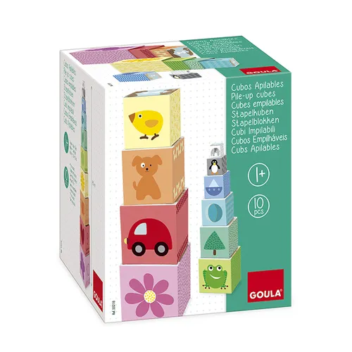 Compare Goula Stacking Cubes 1-10 with Little Tikes Big Waffle Building Blocks