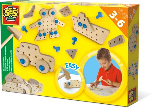 Compare SES Creative Learn to Hammer Set with SES Creative Metal Crawlies Construction Set