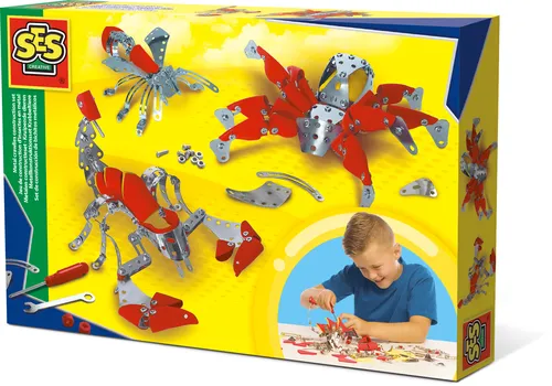 Compare SES Creative Learn to Hammer Set with SES Creative Metal Crawlies Construction Set