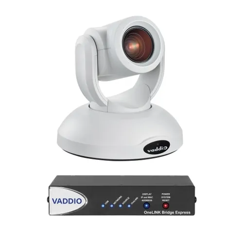 Compare Vaddio RoboSHOT 20 UHD OneLINK Bridge Express Video Conferencing System with Vaddio RoboSHOT 40 UHD OneLINK Bridge Express Video Conferencing System
