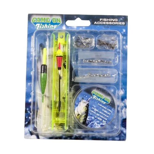 Compare Game On Fishing Accessories Set with Game On Fishing Deluxe Starter Set with Storage Bag