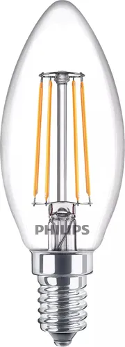 Compare Philips LED Filament Candle Bulb Clear B35 E14 (40W Equivalent) - Pack of 6 with Philips LED Spot Light PAR16 GU10 (50W Equivalent) - Pack of 6