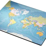 Esselte Desk Mat with World Map, 40x53cm